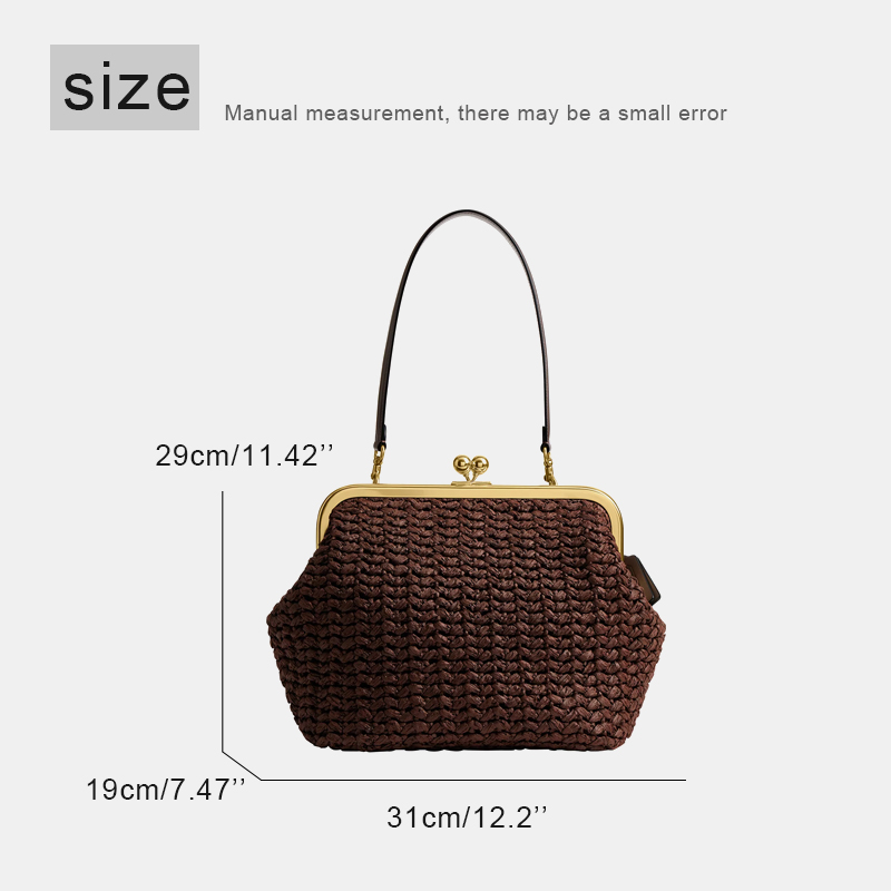 Tas Pantai Raffia Anyaman Tang - Women Bags On Sale ulasan dan harga