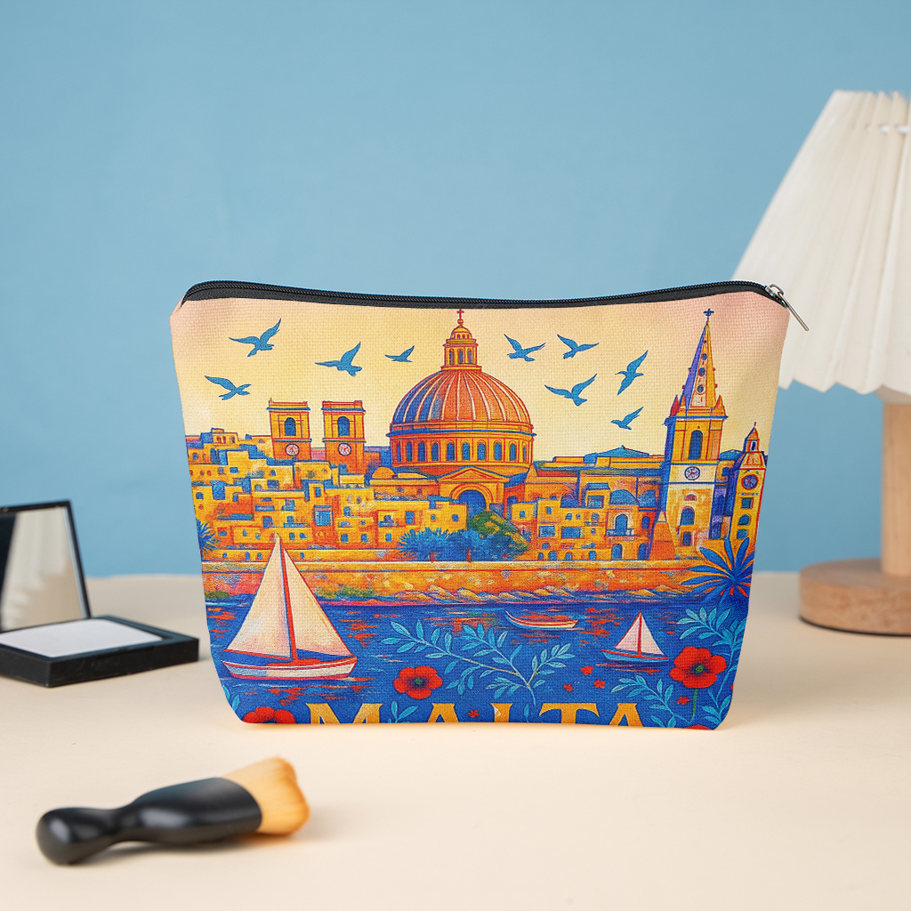 1 Buah Tas Makeup Motif Pemand - Women Bags Malta ulasan dan harga