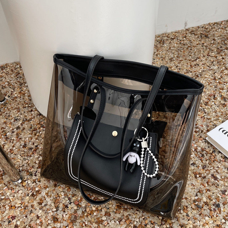 Tas Transparan Hitam Kapasitas - Women'S Vogue Bags ulasan dan harga