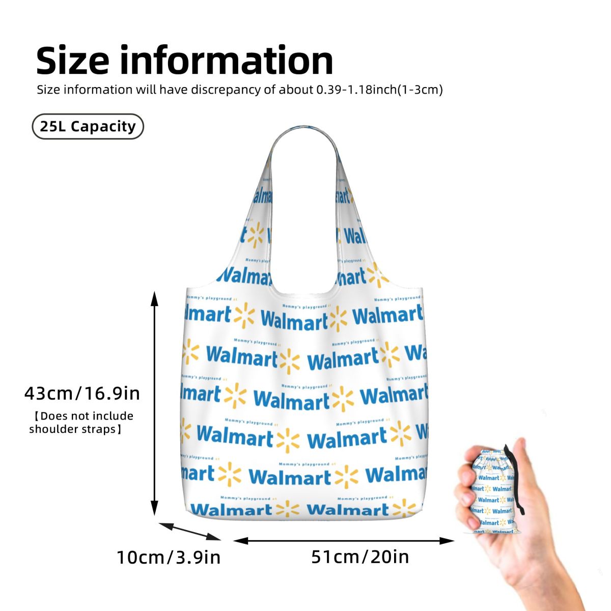 Tas Belanja Walmart Kanvas Kap - Women Bags Walmart ulasan dan harga
