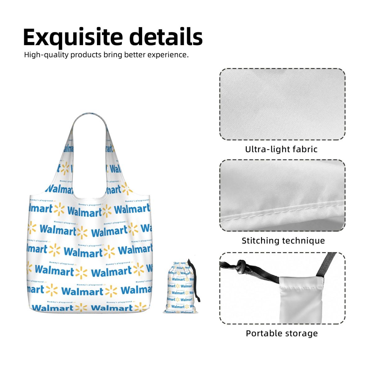 Tas Belanja Walmart Kanvas Kap - Women Bags Walmart ulasan dan harga