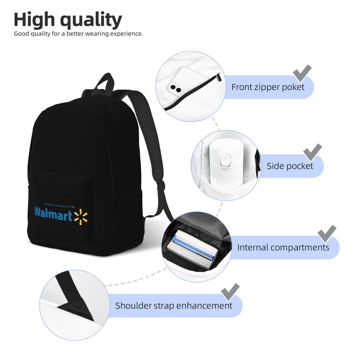 Walmart Backpack Daypack Tas B - Women Bags Walmart ulasan dan harga