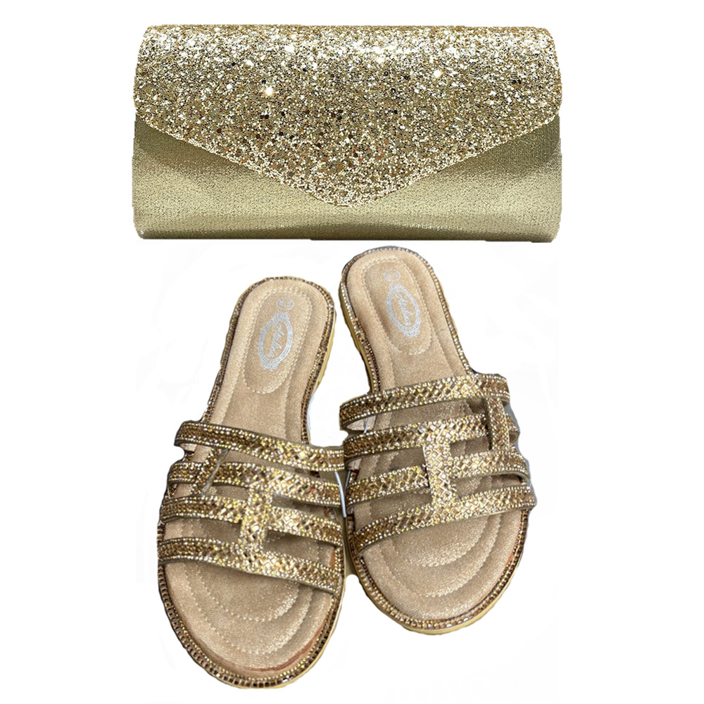 Sandal Musim Panas Berhias Rhi - Women Bags Gold ulasan dan harga