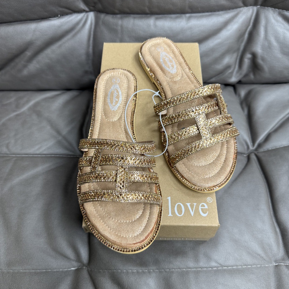 Sandal Musim Panas Berhias Rhi - Women Bags Gold ulasan dan harga