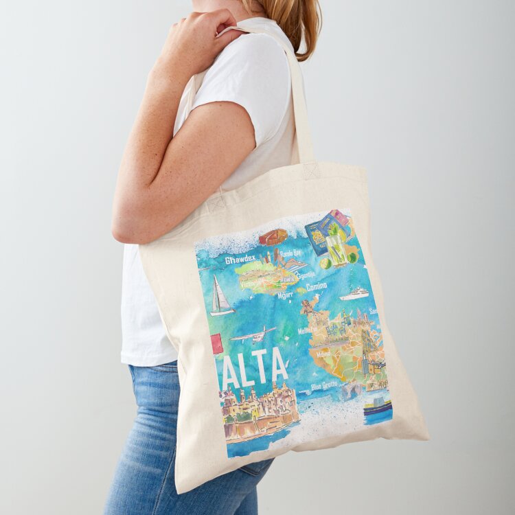 Tas Belanja Kanvas Wanita Besa - Women Bags Malta ulasan dan harga